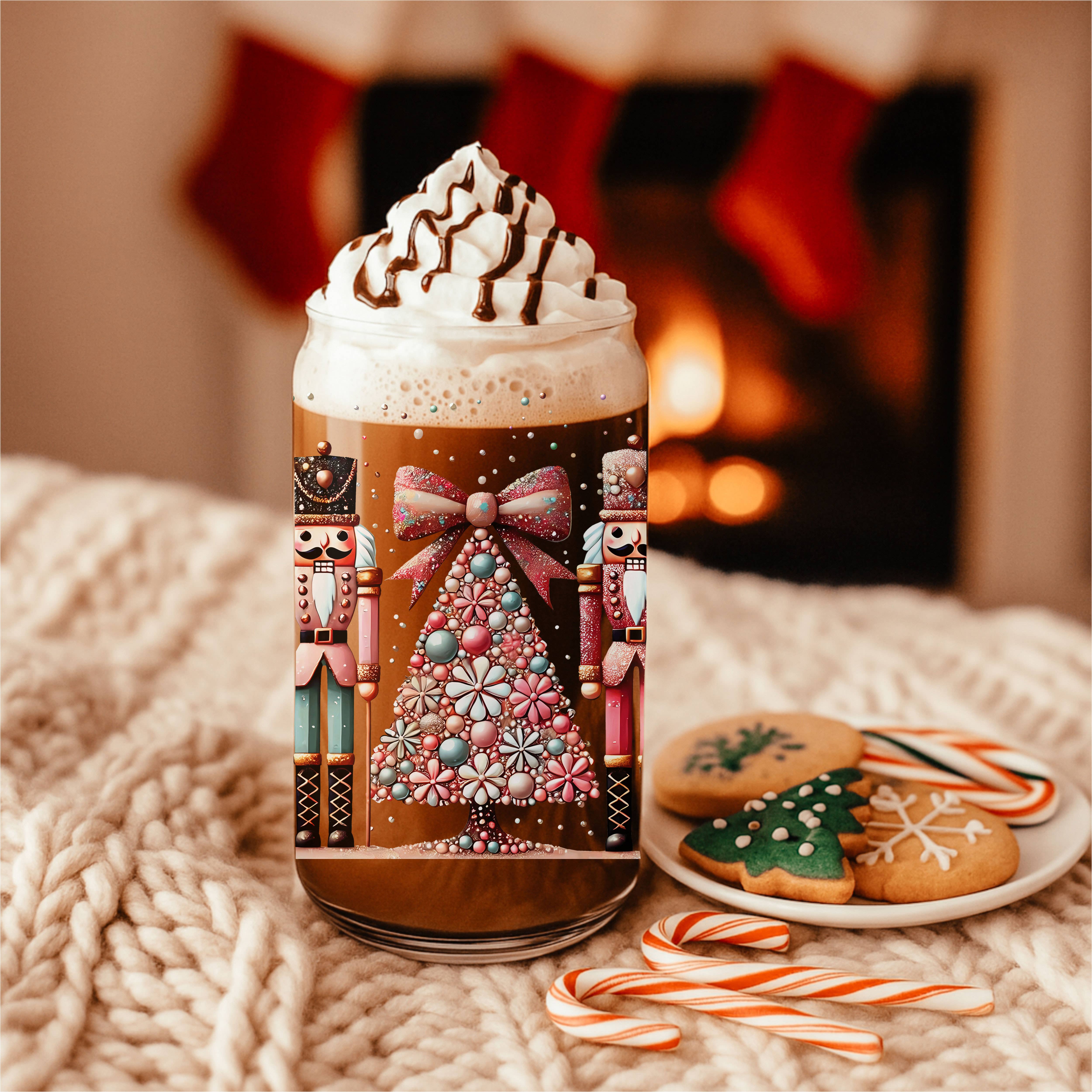 Gia Roma - Vente Gourde/bouteille isotherme - Verres en verre et cadeaux de cuisine de Noël Candy Cane81