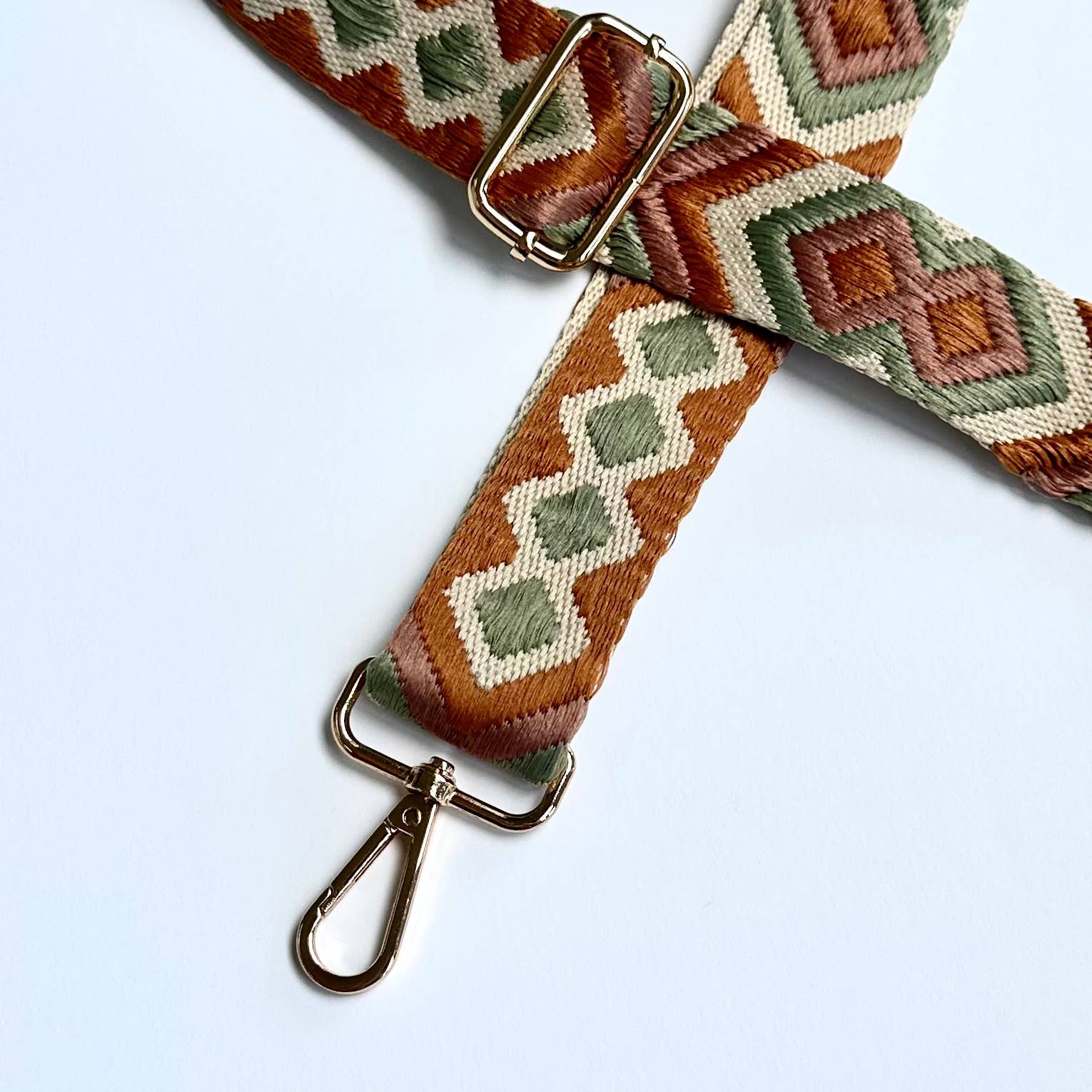 iconic mi - Wholesale Bag Strap - Women's - SALE Guitar Belt Crossbody Woven Strap Jacquard Brown1