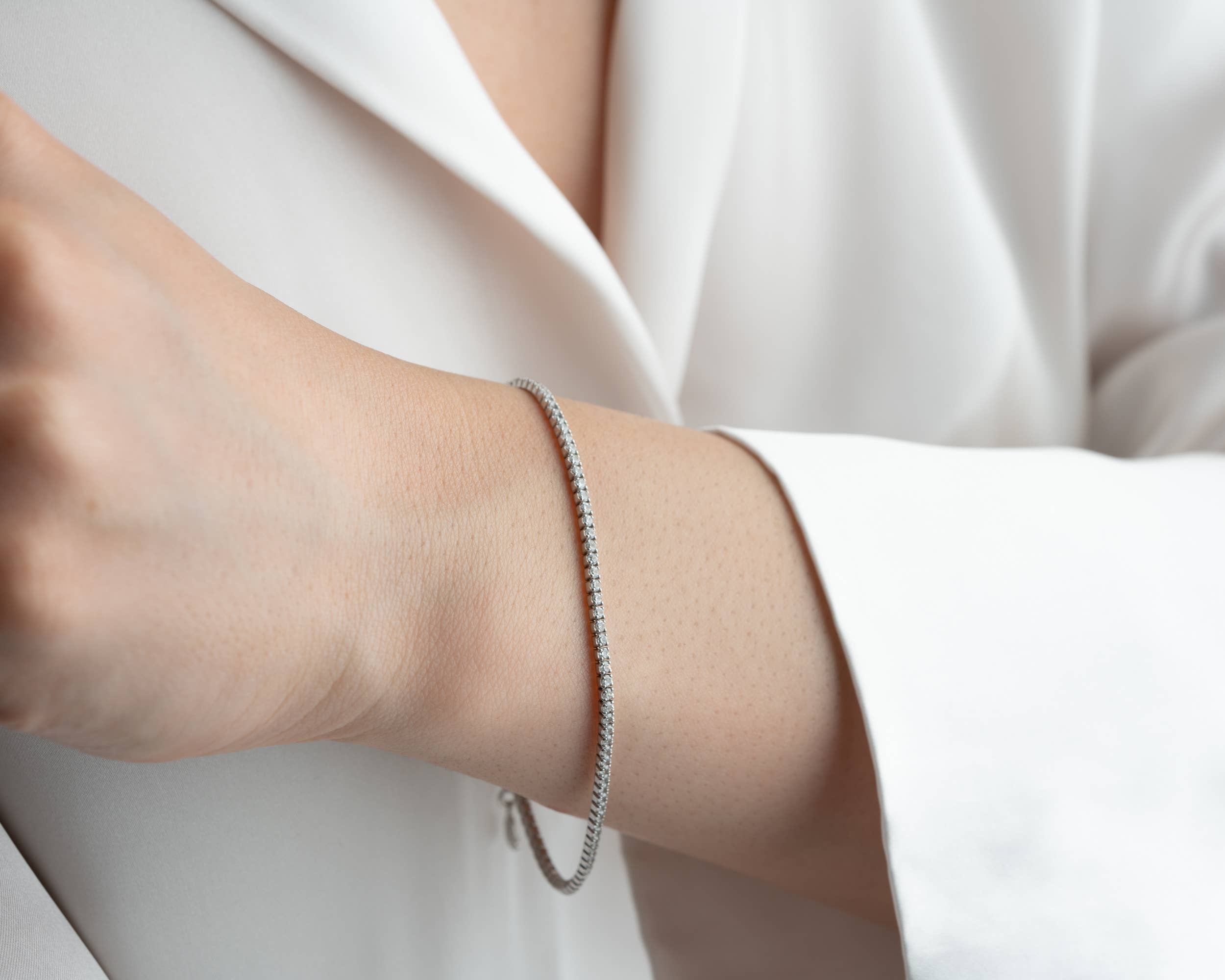 JoyPersonalized - Wholesale Tennis Bracelet - Dainty Tennis Bracelet, Diamond Cubic Zirconia Bracelet 6