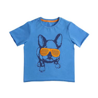 T-shirt Damian, imprimé de chien français pour la vente par EGG New York