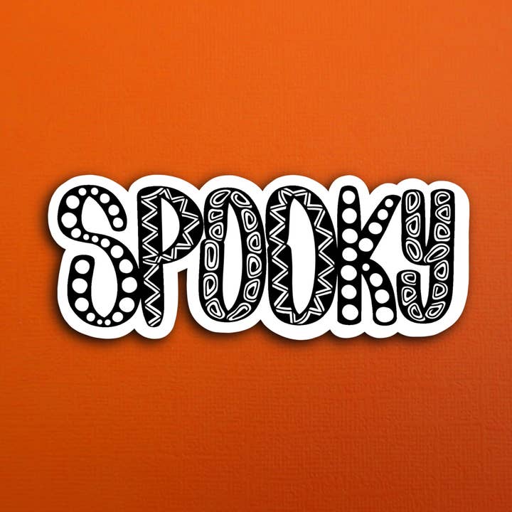 Spooky Sticker (WATERPROOF) for wholesale by Zenspire Designs