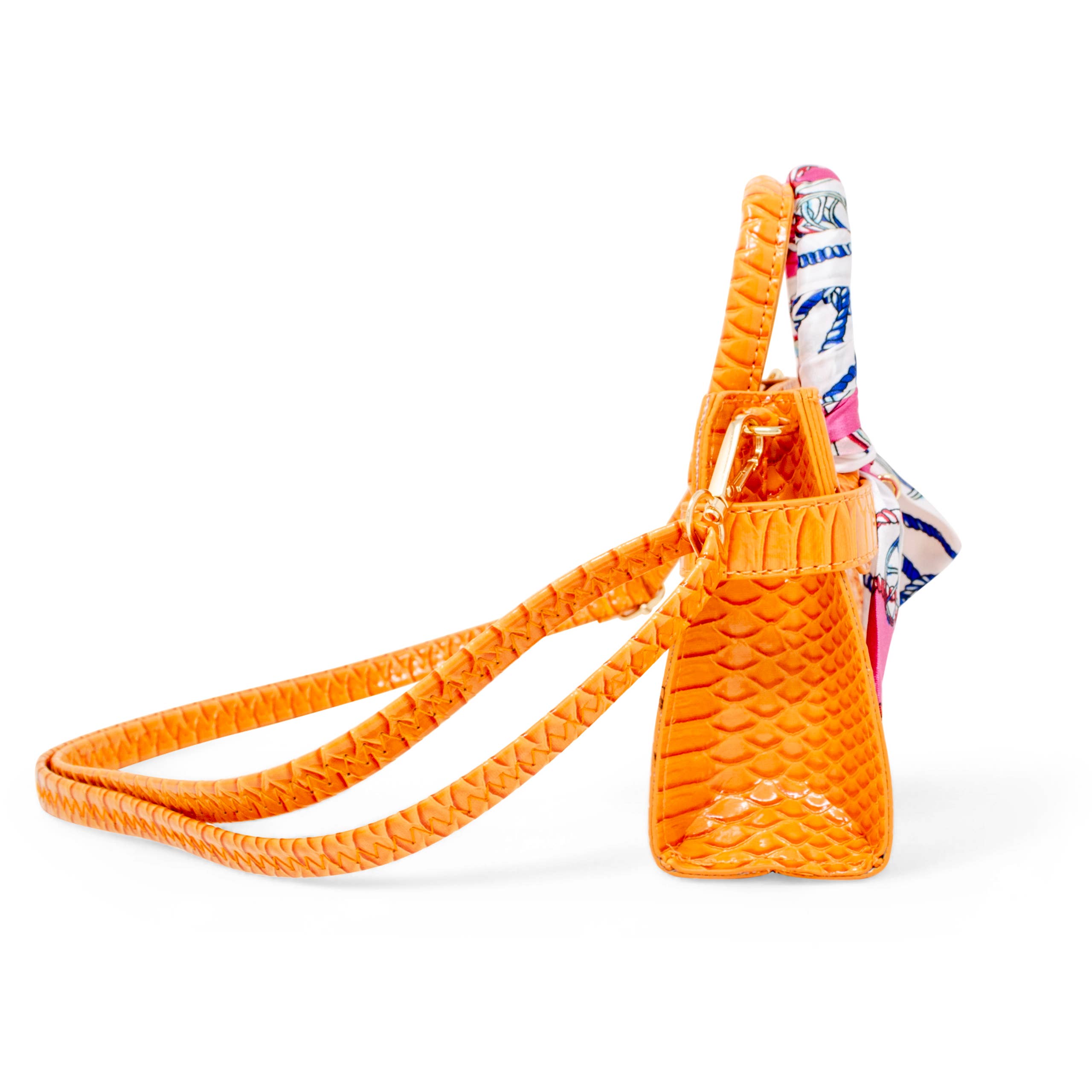 Tiny Treats and ZOMI GEMS - Wholesale Shoulder Bag - Kids - Vivid Crocodile Scarf Handbag9