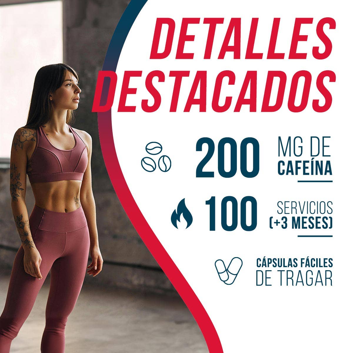 AMERICAN SUPLEMENT S.L. – Suplemento/vitamina oral por atacado – American Suplemento | Wake Up Caffeine Shot | 100 cáps.3