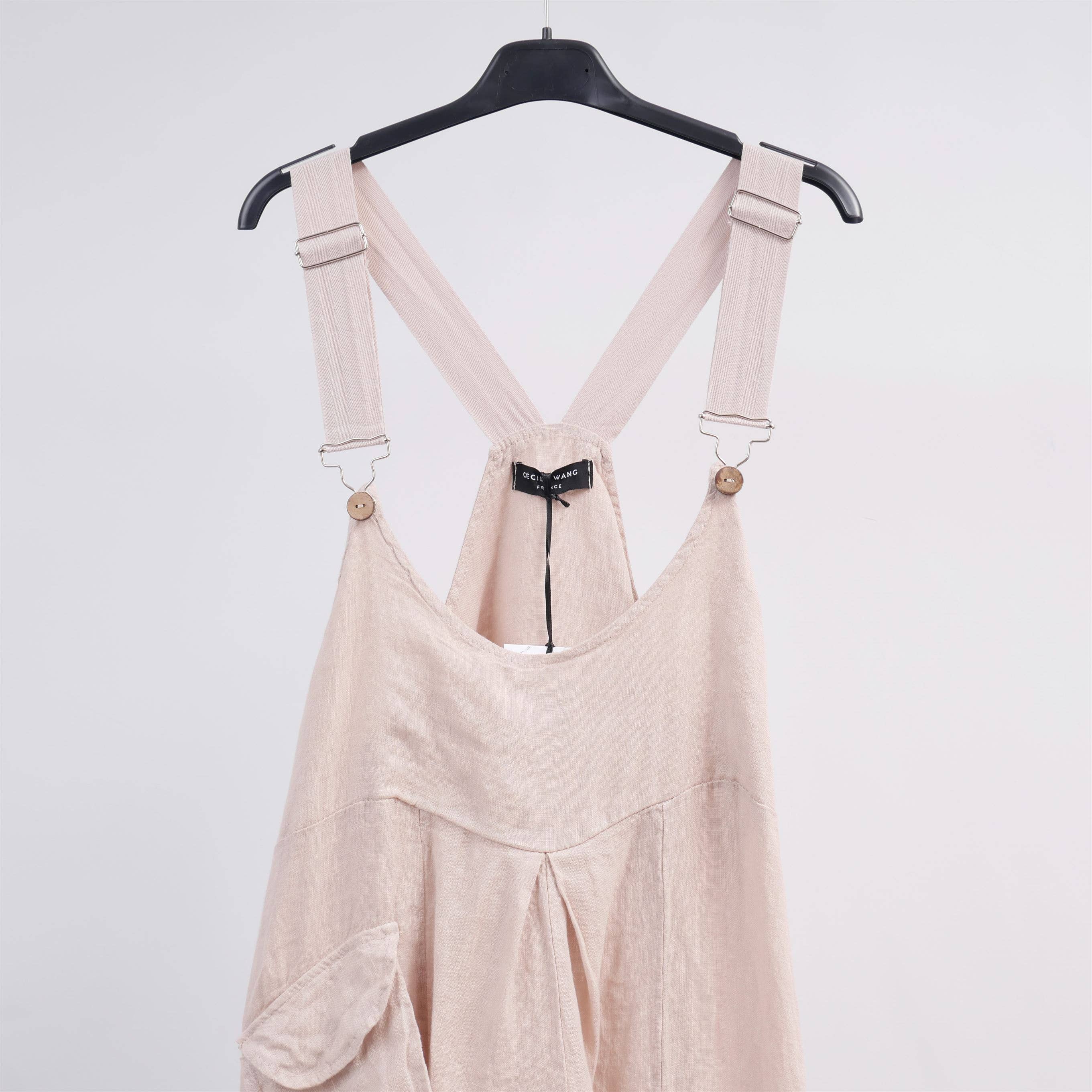 Cecile Wang - Wholesale Overalls - Women's - YX90420 linen jumpsuit0