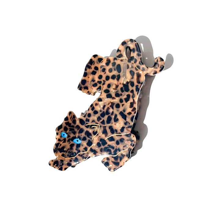 Solar Eclipse - Wholesale Hair Clip - Women's - Hand-painted Leopard Claw Hair Clip | Eco-Friendly