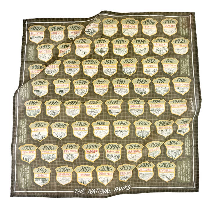 Bandana de Parques Nacionais por atacado de Handker Bandanas