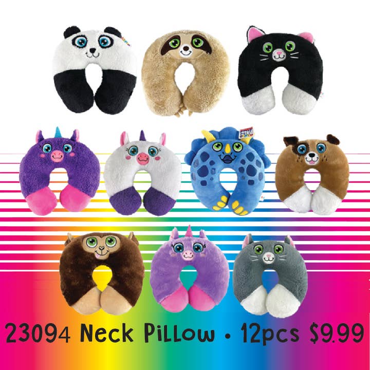 Novelty Brands - Wholesale Retailer Display - Kids & Baby - Plush Headphones W/ Pillows Floor Display - 24 Pieces