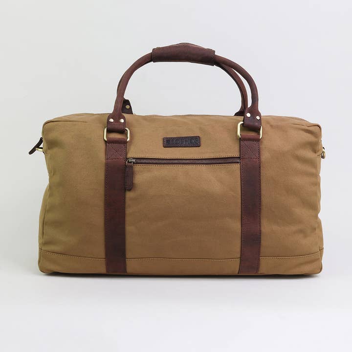 Sophos – wholesale Weekender bag – men's – Camel Canvas Holdall
