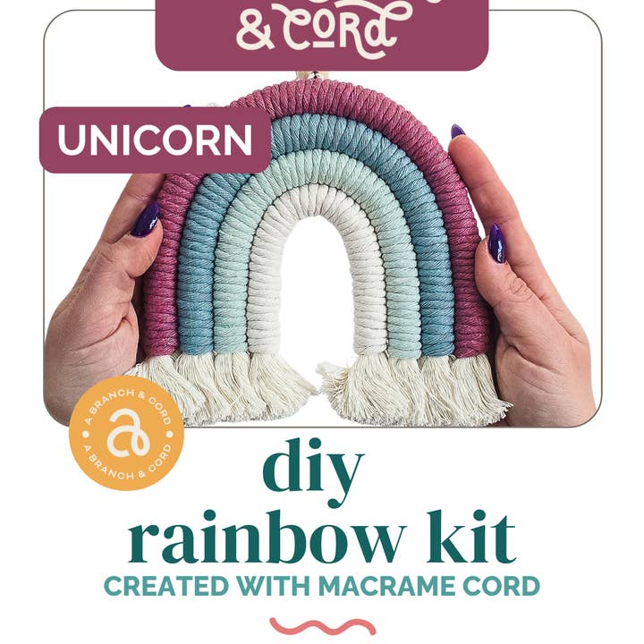 A Branch & Cord - Wholesale DIY Craft Kit - DIY Macrame Rainbow Kit – Fun, Giftable Craft for All Ages2