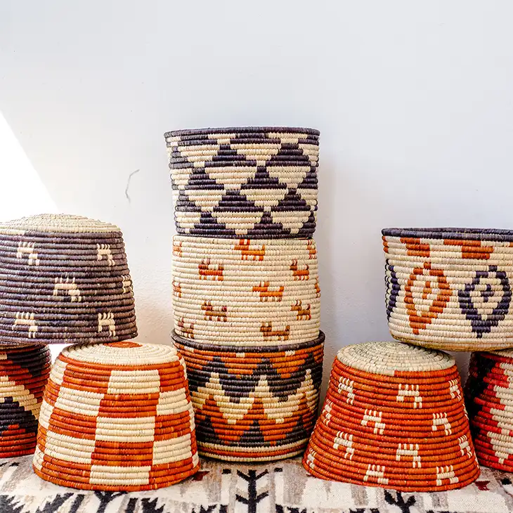 Waasiwolves - Wholesale Decorative Plate/Dish/Bowl - Package of 3 Hand Woven Flexible Baskets4