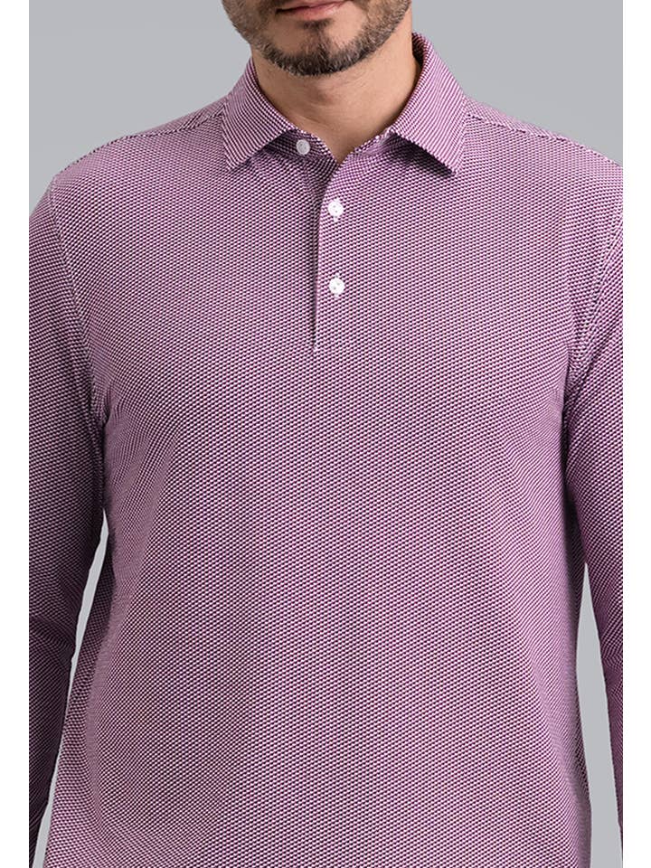 IBKÜL - Wholesale Polo - Men's - Cube Art Long Sleeve Polo4