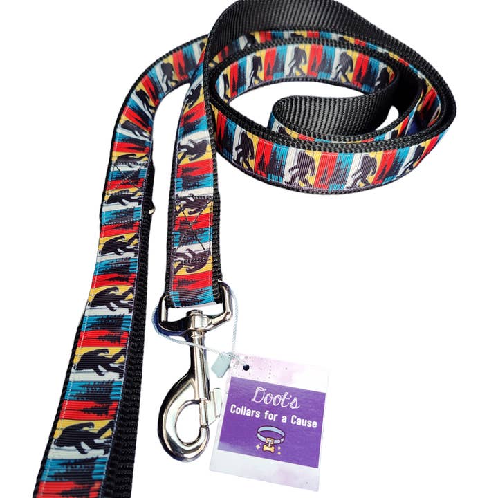 Doot's Pet - Collars For A Cause - Wholesale Pet Collar - Dog - Bigfoot Sasquatch Black Nylon Dog Collar MD, LG, XL, Leash5