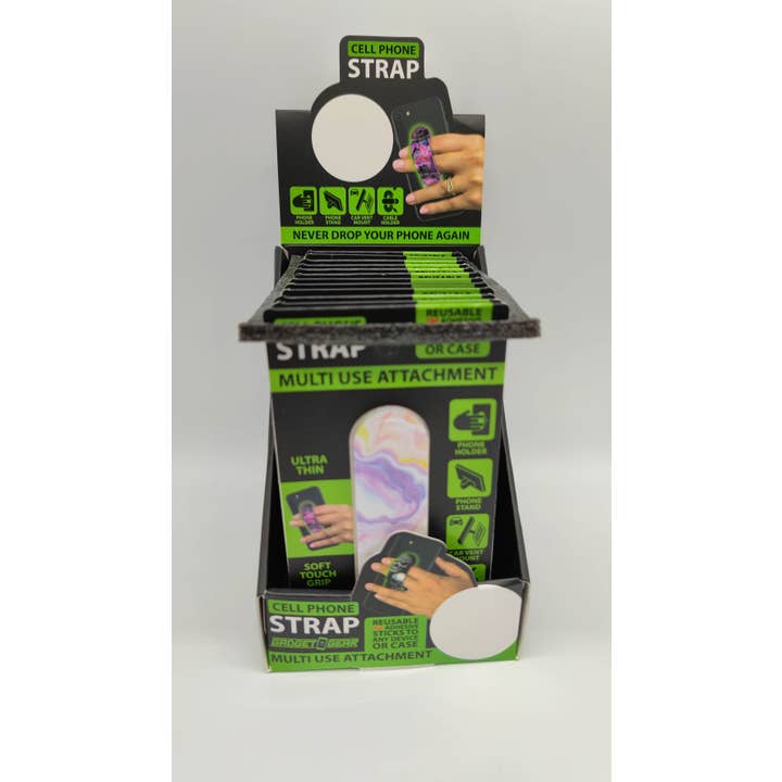 Novelty Brands - Wholesale Phonecase Strap - Gadget Gear Cell Phone Strap Assortment BULK - 12/Display3