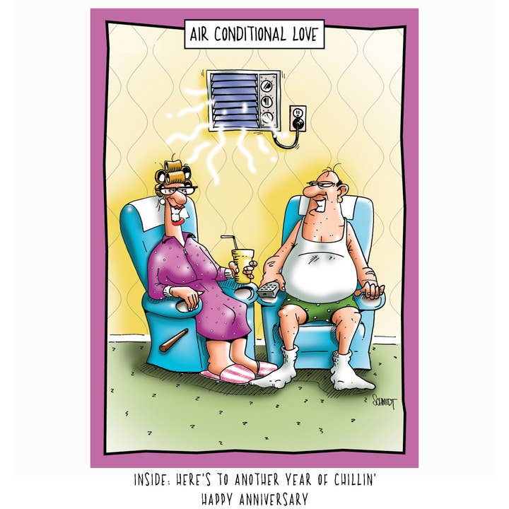 Raspberries – wholesale Anniversary card – Air Conditional Love | Funny Anniversary Card