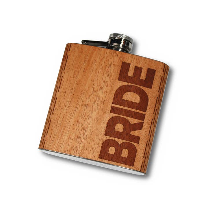 WUDN Handcrafted - Wholesale Flask - Wedding Party Hip Flasks 6 oz.