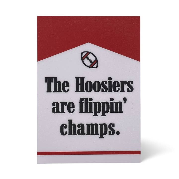 The Hoosiers are Flippin’ Champs Sticker for wholesale by badknees