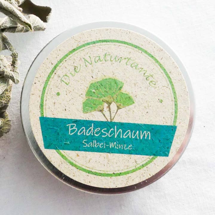 Sage Mint Bath Foam for wholesale by Die Naturtante Naturkosmetik