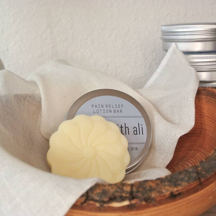 Pain Relief Lotion Bar for wholesale by the stinging nettle apothecary