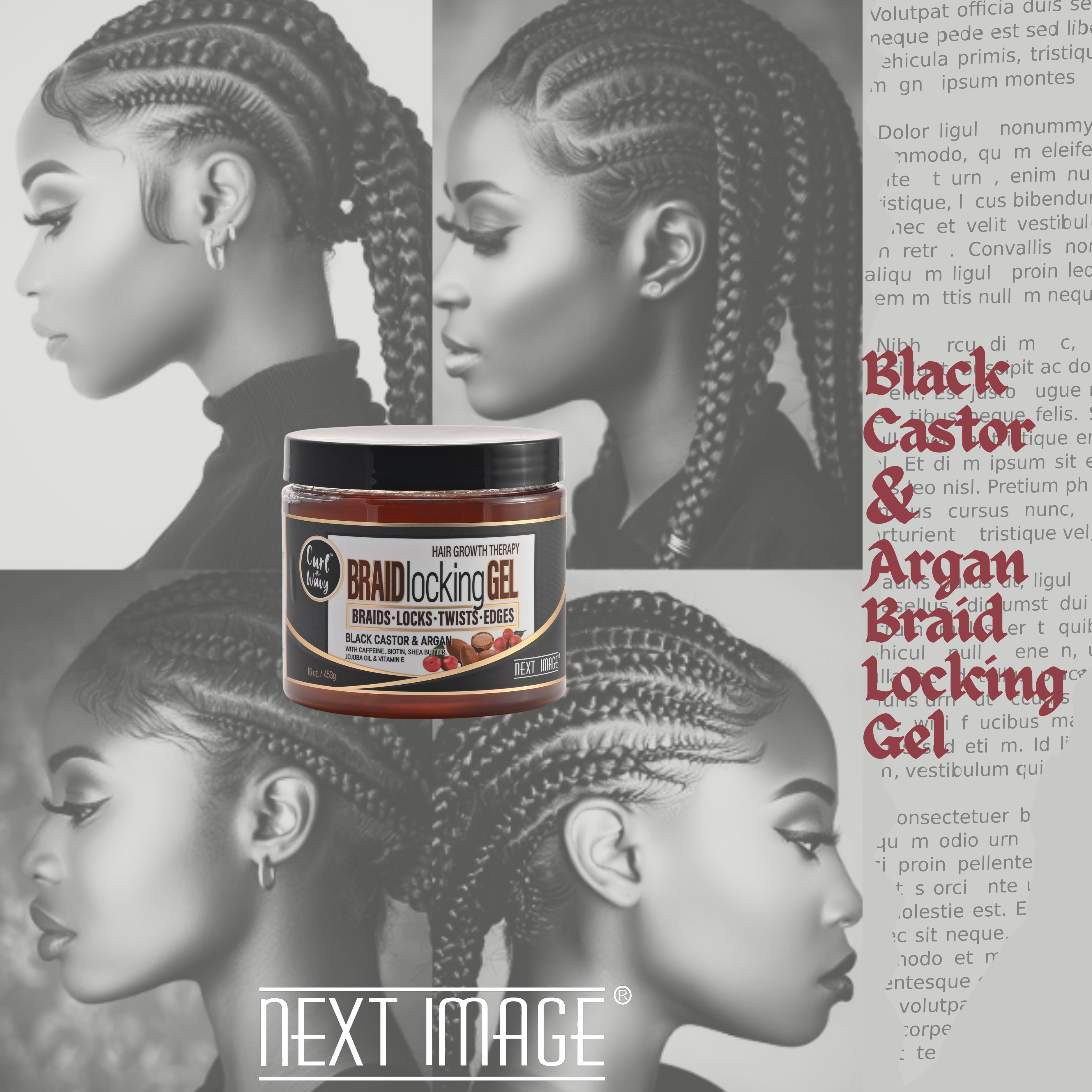 ON Natural USA - Wholesale Hair Styling Gel/Mousse - NEXT IMAGE - Braid Locking Gel [Black Castor & Argan]2