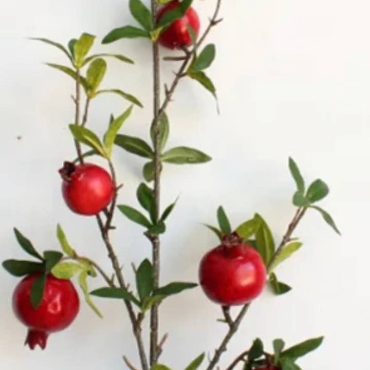 Journey Decor - Wholesale Artificial Plant - Artificial 21" Pomegranate Stem