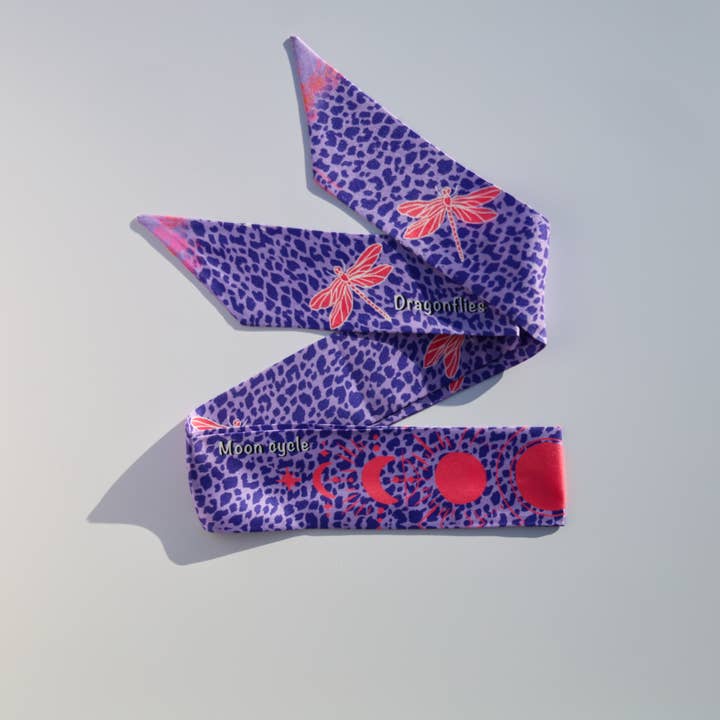 Moon Cycle - Silk Twill Scarf
for wholesale by Dasein Design