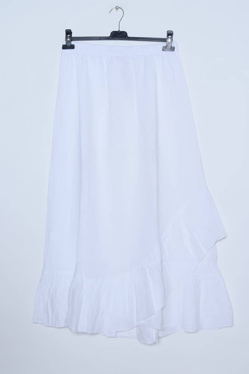 LÉA & LUC - Wholesale Skirt - Women's - 100% Linen Skirt REF. 800215