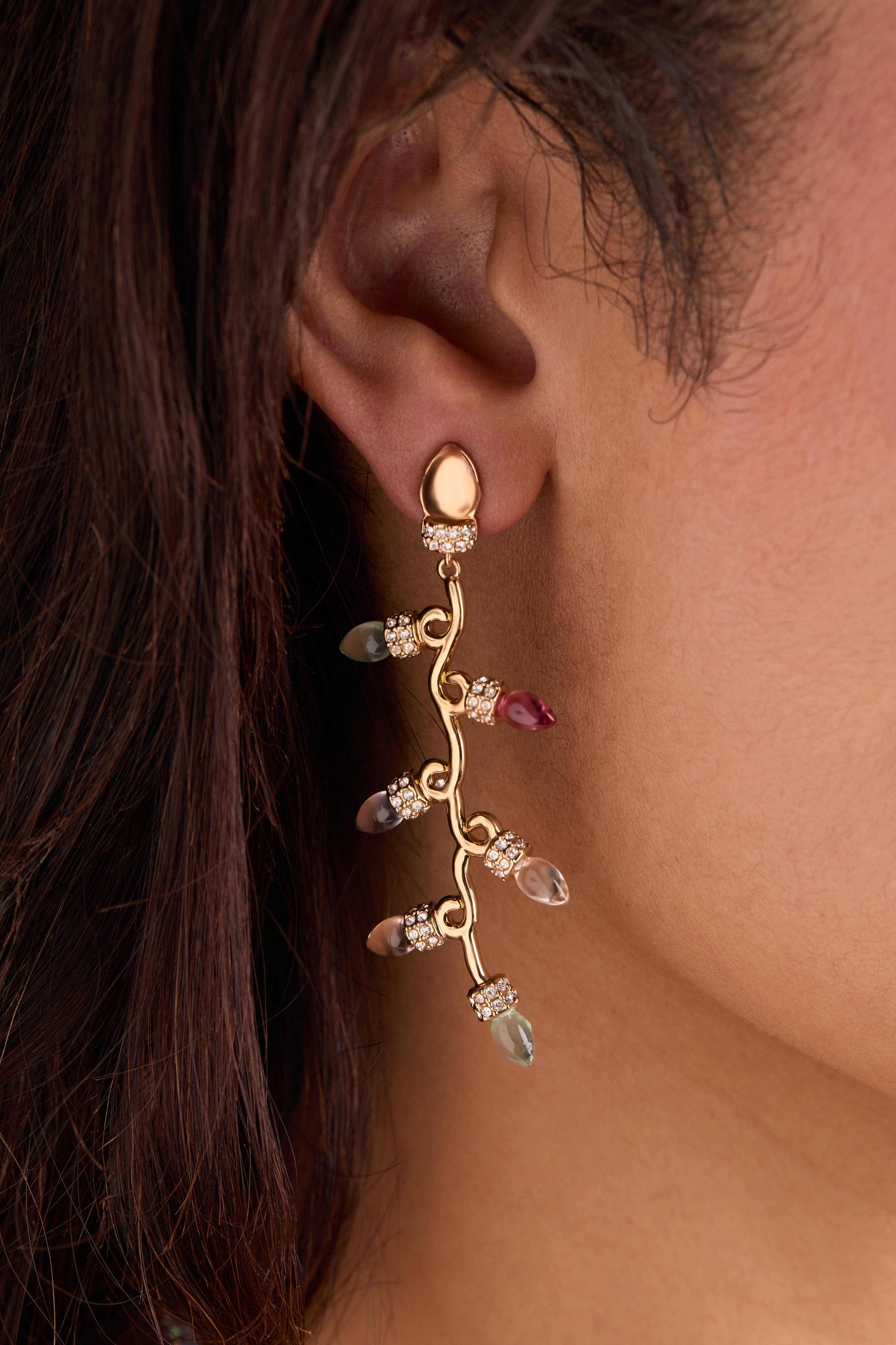 Alex and Ani - Wholesale Dangle Earrings - Christmas Muted Light Bulb Earrings1