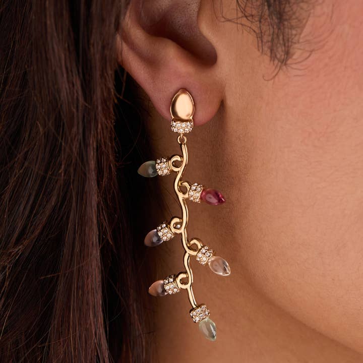 Alex and Ani - Wholesale Dangle Earrings - Christmas Muted Light Bulb Earrings1