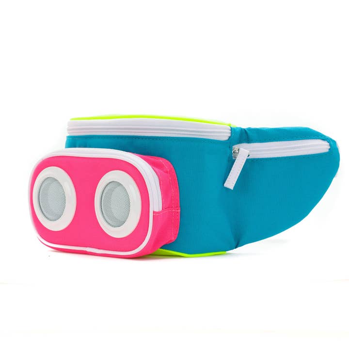 Fydelity - Wholesale Speakers - 87241: FI-HI Bluetooth Speaker | 3-Can Cooler Bum Bag | Neon Vibes4