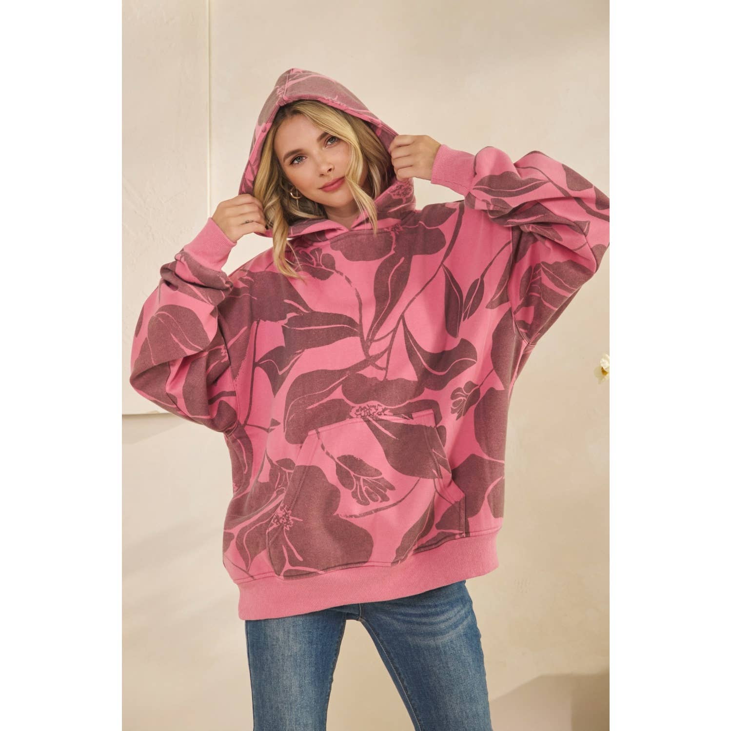 Veveret – wholesale Hoodie - Dam – Tryckt fleecehuvtröja9