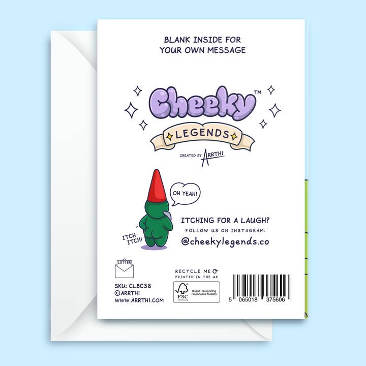 Cheeky Legends - Wholesale Birthday Card - Funny Birthday Card - Trimming Her Bush and His Balls - Garden Gnomes3