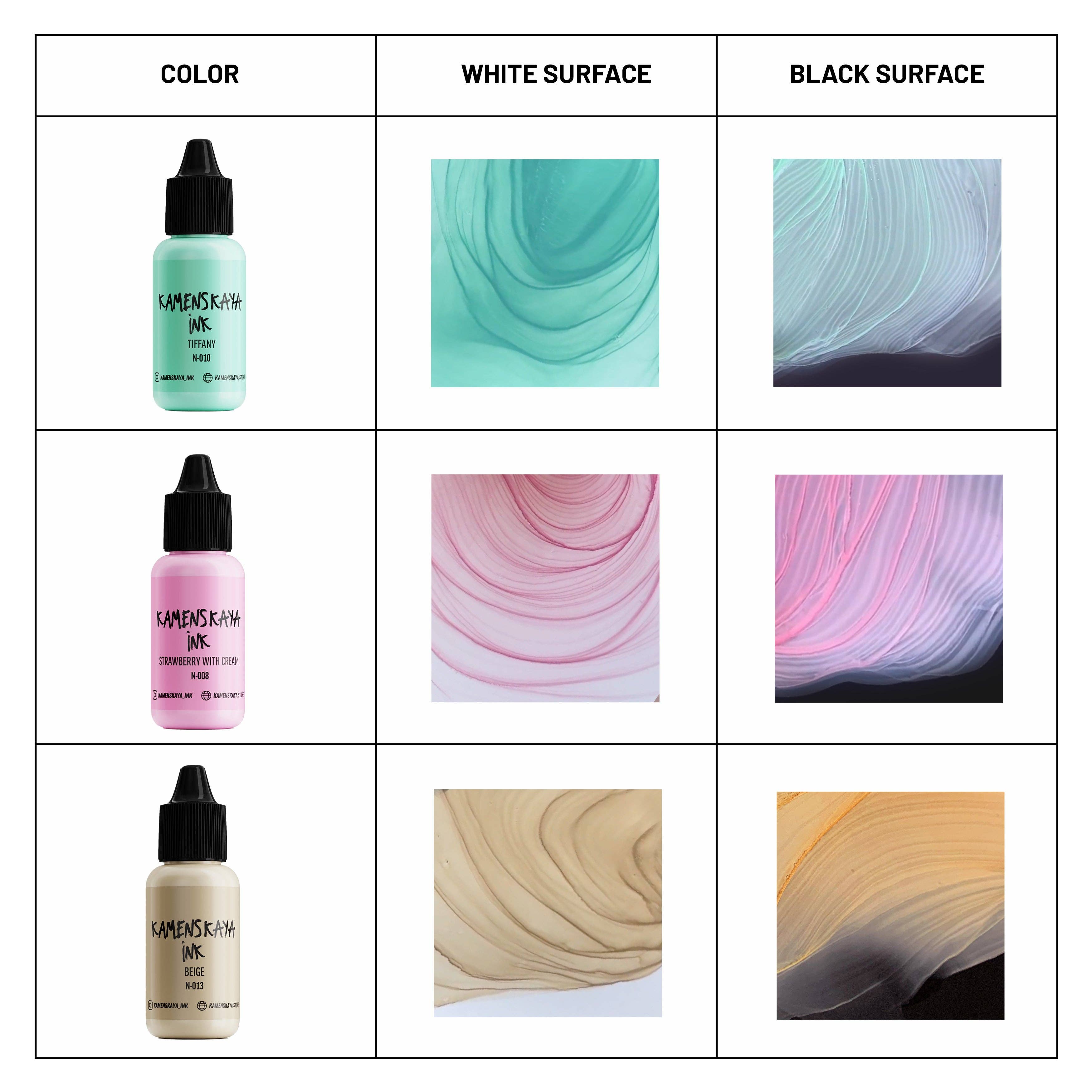 KAMENSKAYA - Vente Matériels de bricolage - Ensemble de 16 encres à alcool 'nude'4