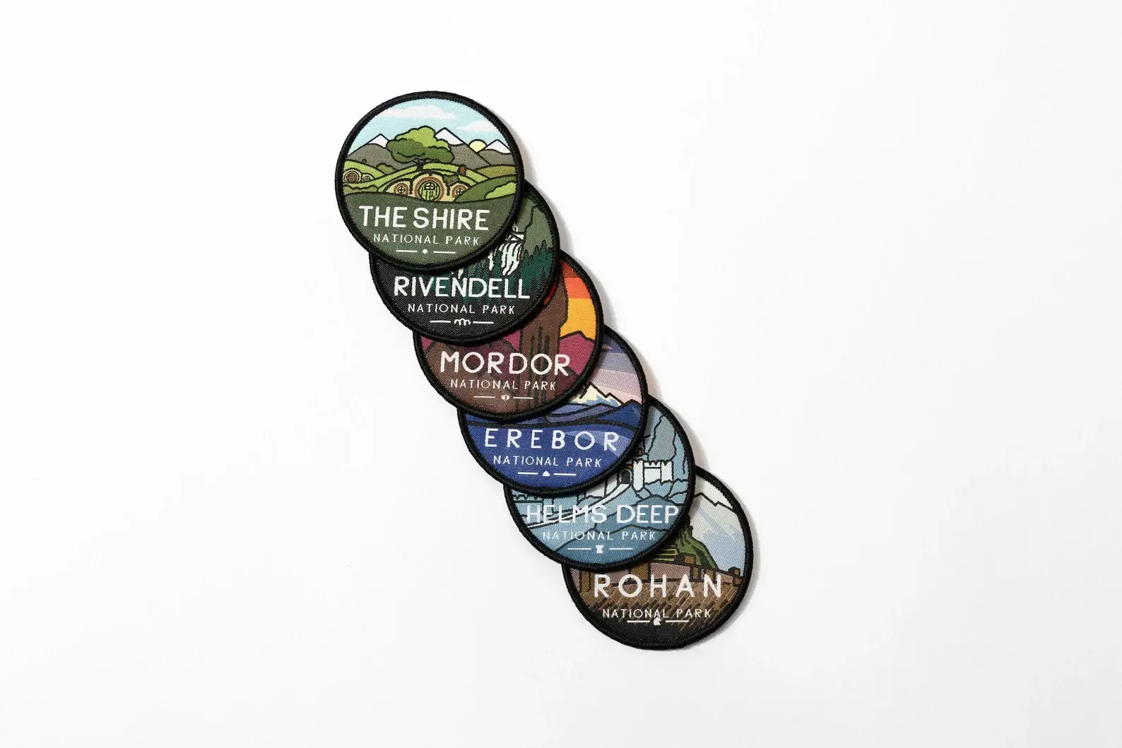 Squatchy - Wholesale Patch - Middle-Earth National Parks, LOTR, 6 Patch Collection0