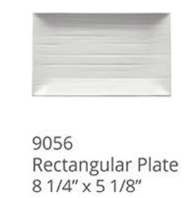 LeadingWare - Wholesale Dinner Plate - Gourmet White Dove Melamine Rectangular Plate0