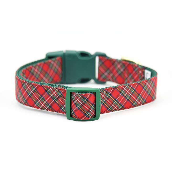 Christmas Tartan Dog Collar for wholesale by Dusidog