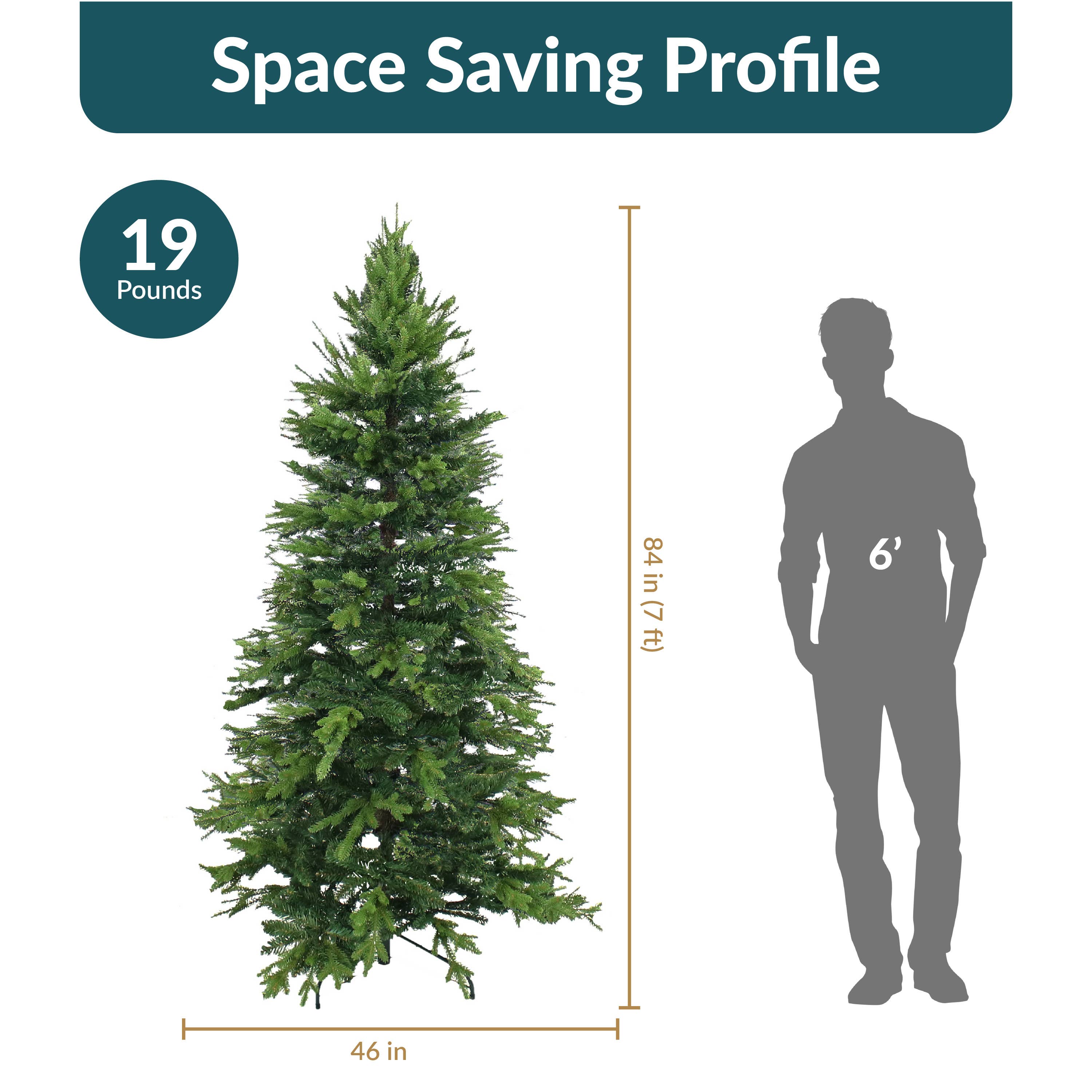 Sunnydaze Decor - Wholesale Artificial Christmas Tree - 7 ft Slim and Stately Indoor Unlit Artificial Christmas Tree6