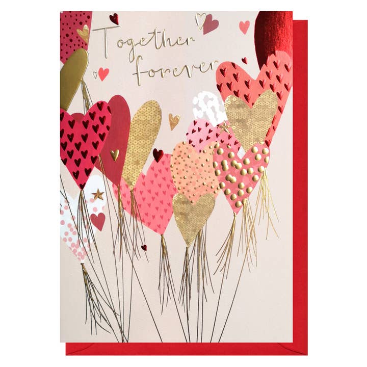 Together Forever Card | Valentine Cards | Anniversary Cards for wholesale by Louise Tiler