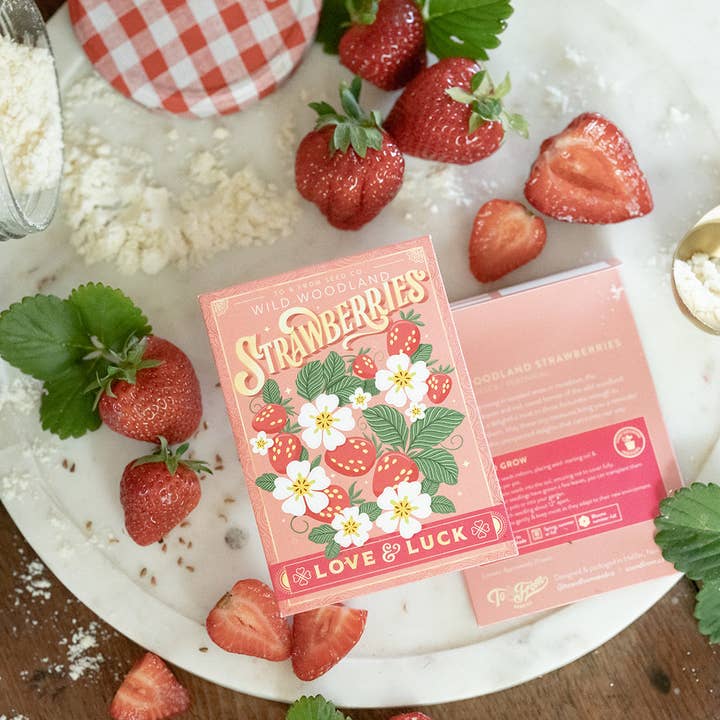 To & From Gift Co. - Wholesale Plant Seeds - Wild Strawberries (Love & Luck) - Floriography Seed Packet1