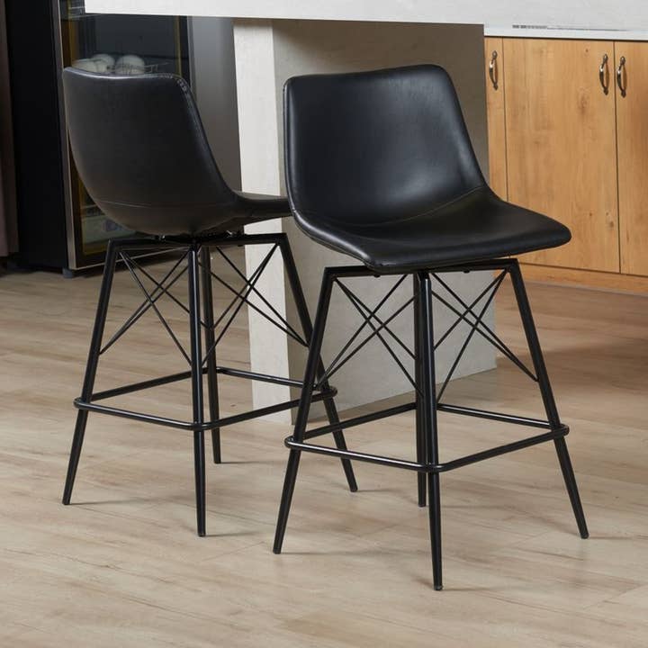 Irondale 360 Degree Swivel Stool with Architectural Base for wholesale by Module Interior