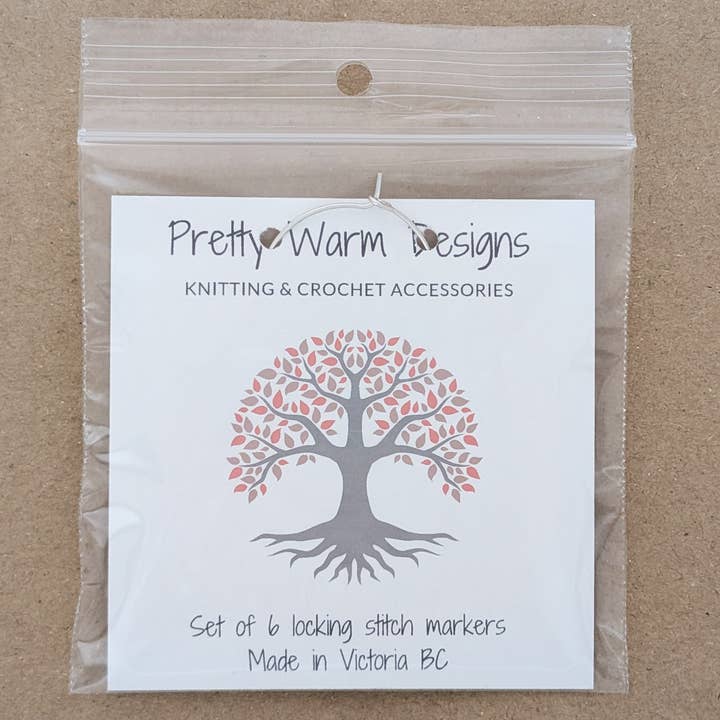 Pretty Warm Designs - Wholesale Knitting/Crochet Supplies - Tree of Life Locking Stitch Markers - Set of 64