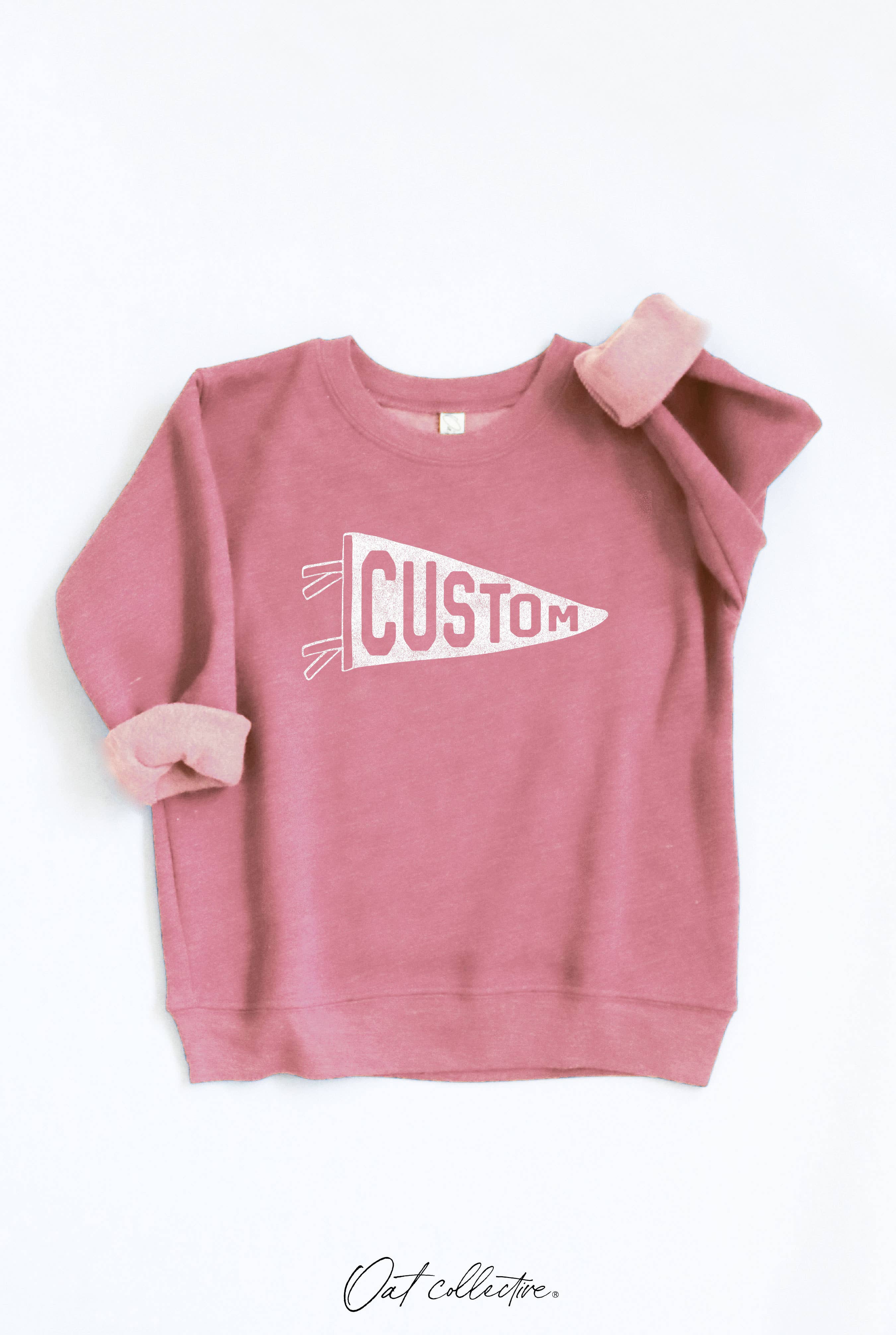 OAT COLLECTIVE - Wholesale Sweatshirt - Kids - CUSTOM PENNANT  Toddler Graphic Sweatshirt7