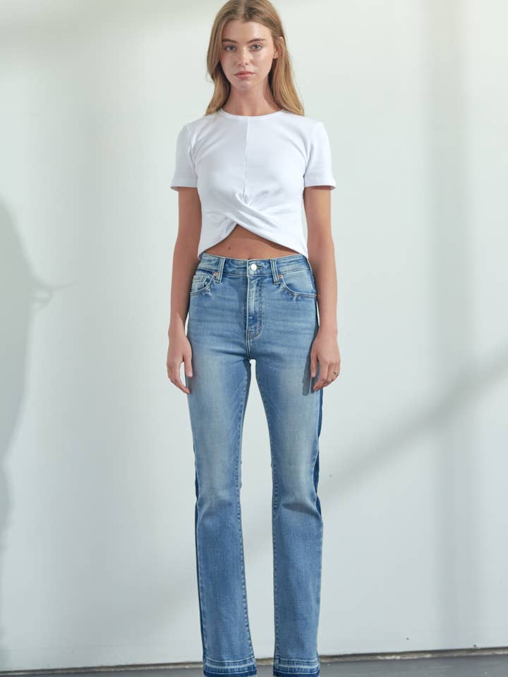 ARTEMIS VINTAGE - Wholesale Jeans - Women's - HIGH RISE STRETCH BOOTCUT W/RELEASED HEM & SIDE SHADOW JEANS