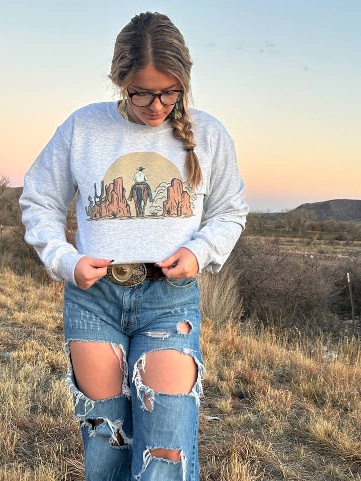 On the range sweater for wholesale by Maggi Mae's