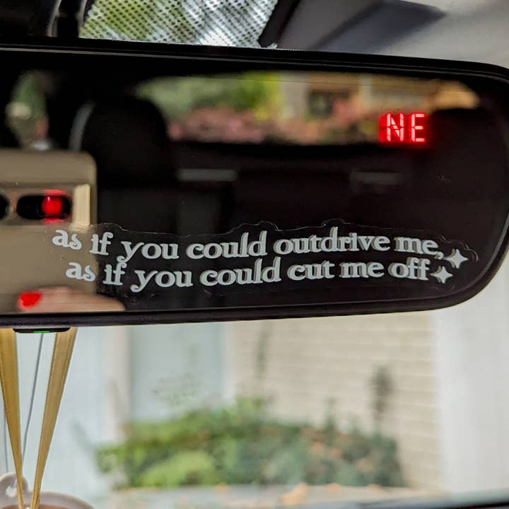 as if you could outdrive me decal for wholesale by allymakesmagic
