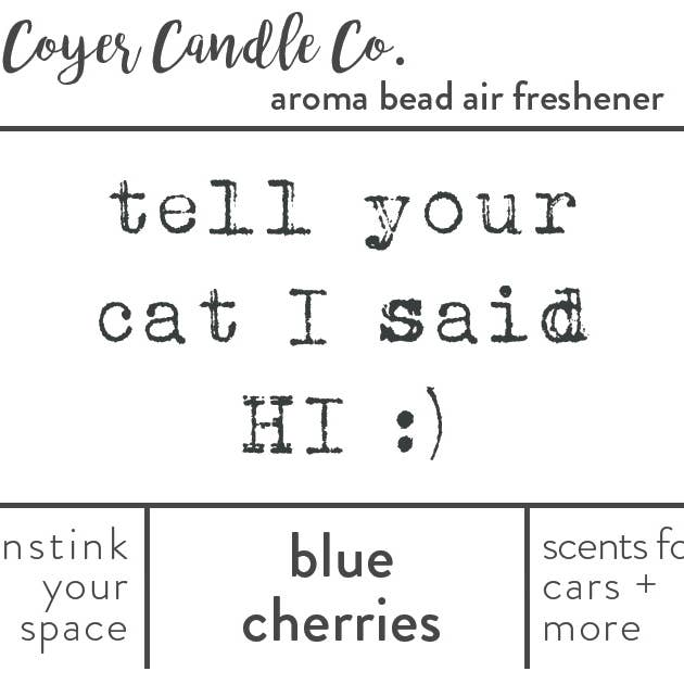 Coyer Candle Co. - Vente Désodorisant pour voiture – unisexe - Désodorisants | Collection Lucky Oliver | Édition Cat6