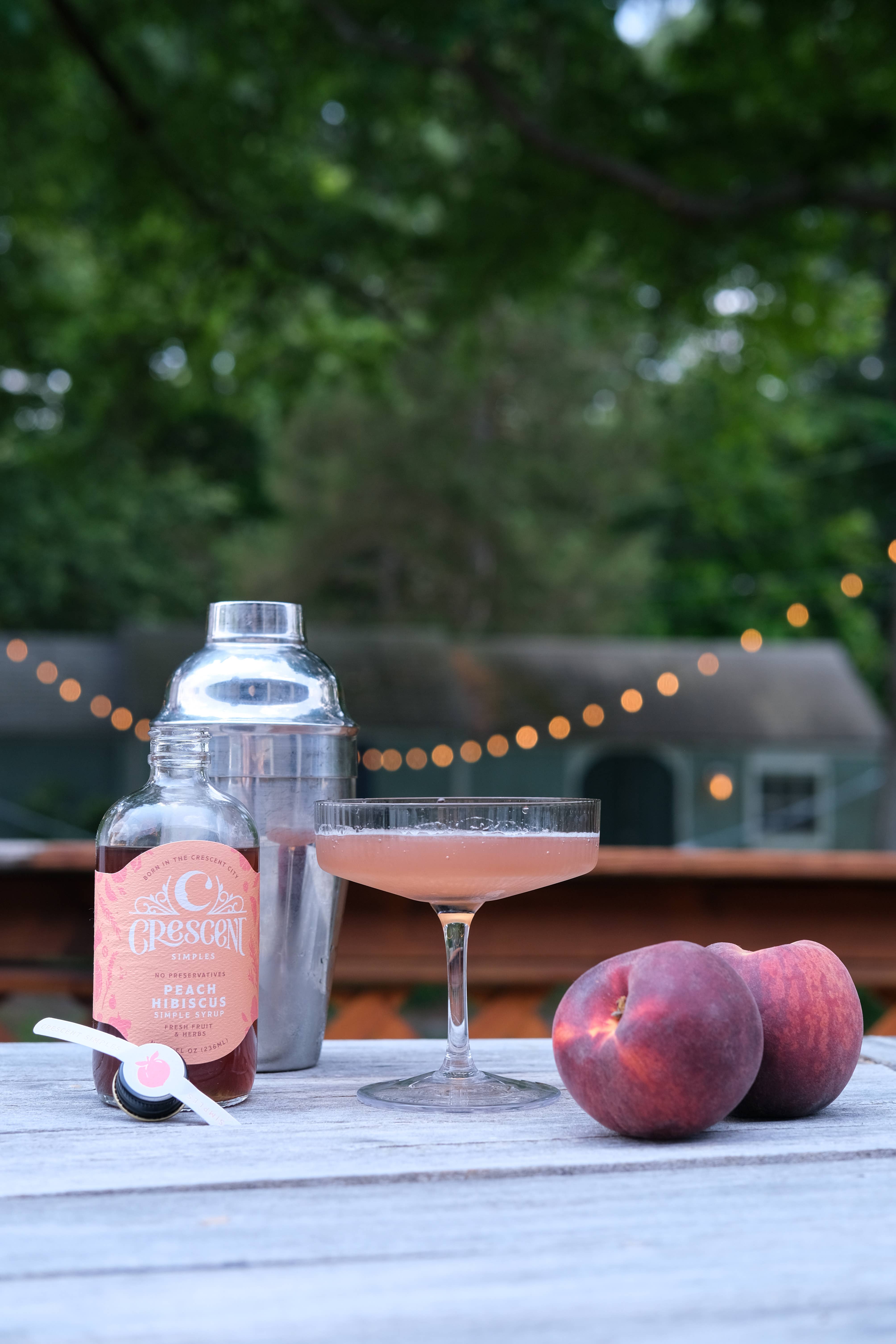 Crescent Simples - Wholesale Cocktail Mix/Syrup - Peach Hibiscus Simple Syrup4