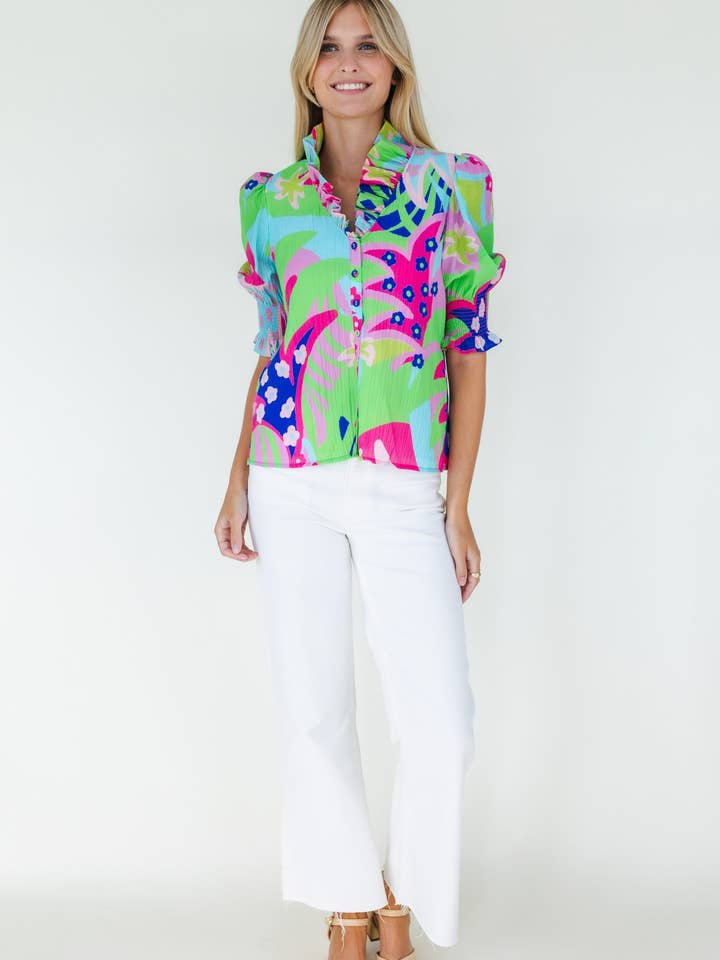 Mary George - Wholesale Button Down Shirt - Women's - Harper Top7