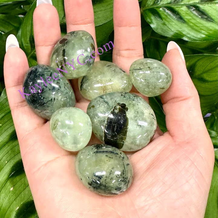 KayleeNYC - Wholesale Spiritual Stone/Crystal - 2 Lbs Natural Prehnite Tumble Healing Energy2