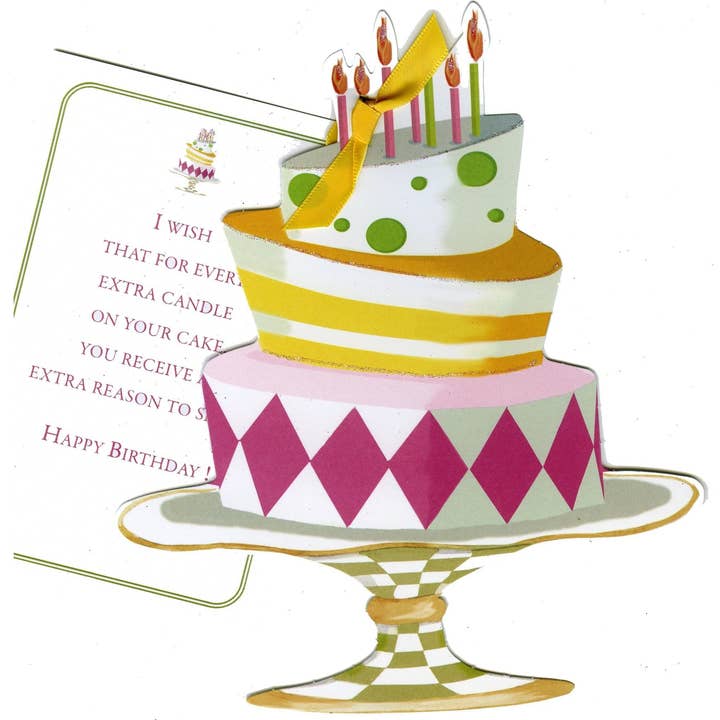 Stevie Streck Designs - Wholesale Birthday Card - Greeting Cards (GDie Cut Invitations -AW958W)