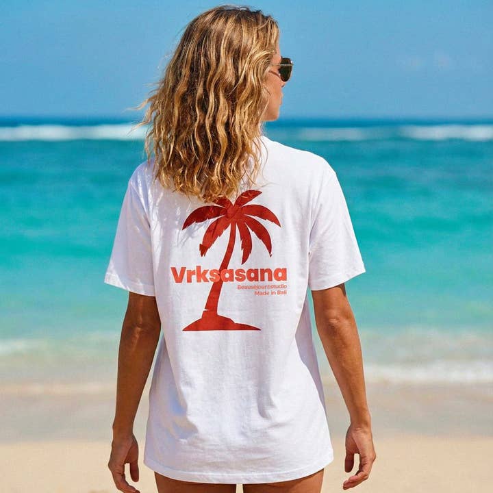 T-shirt Yoga Vrksasana voor wholesale door Beausejour France